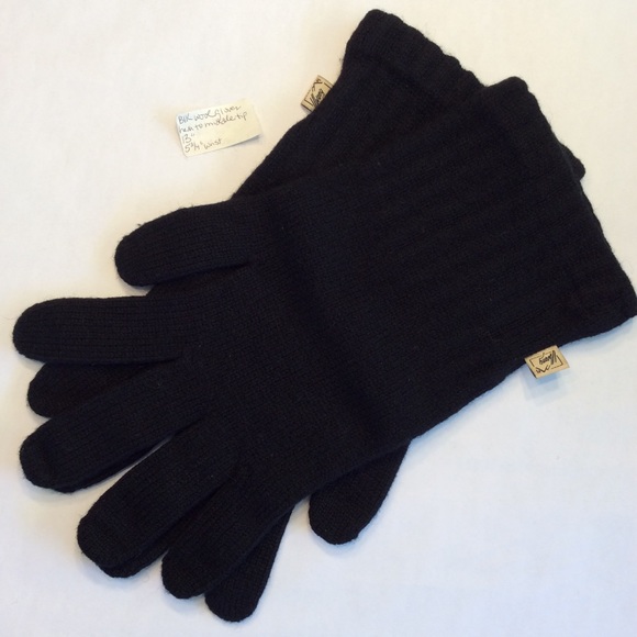 Wool Black Gloves - Picture 1 of 3
